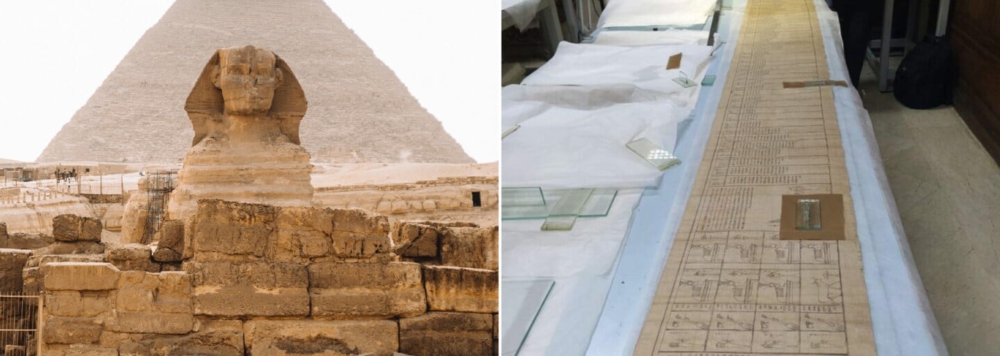 Egypťané zveřejnili první fotografie historicky nejdelší Knihy mrtvých. Vzácný papyrus objevili teprve loni