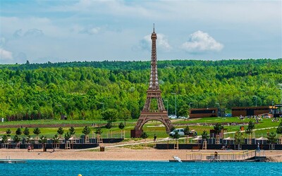 Eiffelova věž v Česku? V rámci olympiády ozdobí jezero Most