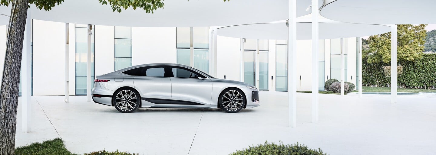 Elektrické Audi A6 ponúkne pôsobivý vzhľad a schopnosť nabiť až 100 kWh batérie za menej ako 25 minút