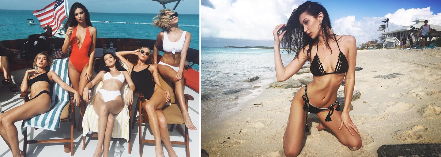 Emily Ratajkowski, Bella Hadid či Alessandra Ambrosio si spolu užívali slnečné Bahamy. Pozrite sa, ako dovolenkovali tieto krásky