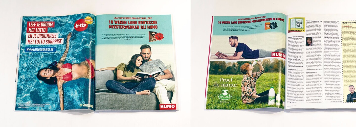 Erotická reklamní kampaň vtipně obešla cenzuru. Osoby v trefných pózách umístila na ta správná místa