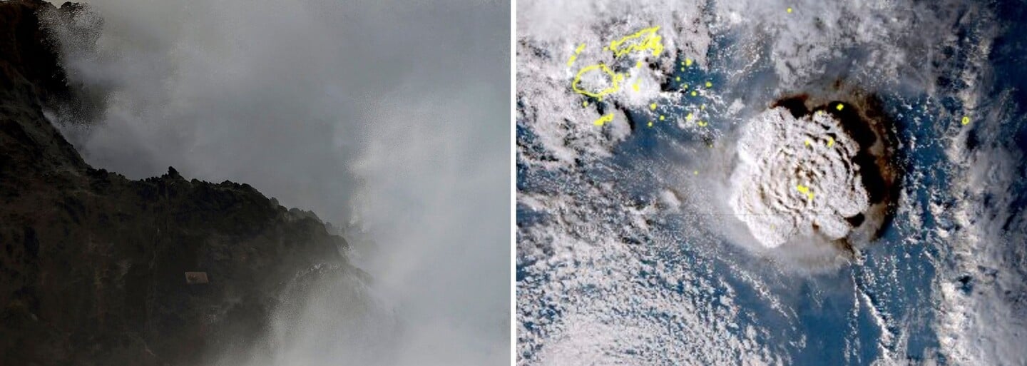 Erupcia sopky Tonga bola 100-krát silnejšia než atómová bomba zhodená na Hirošimu, tvrdia vedci z NASA