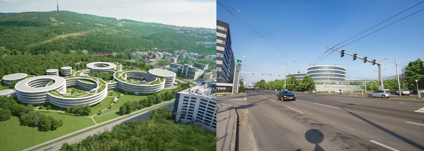 Eset chce v Bratislave futuristický komplex, aký na Slovensku nemá obdoby. V obrovskom areáli má stáť aj škôlka či športový pavilón