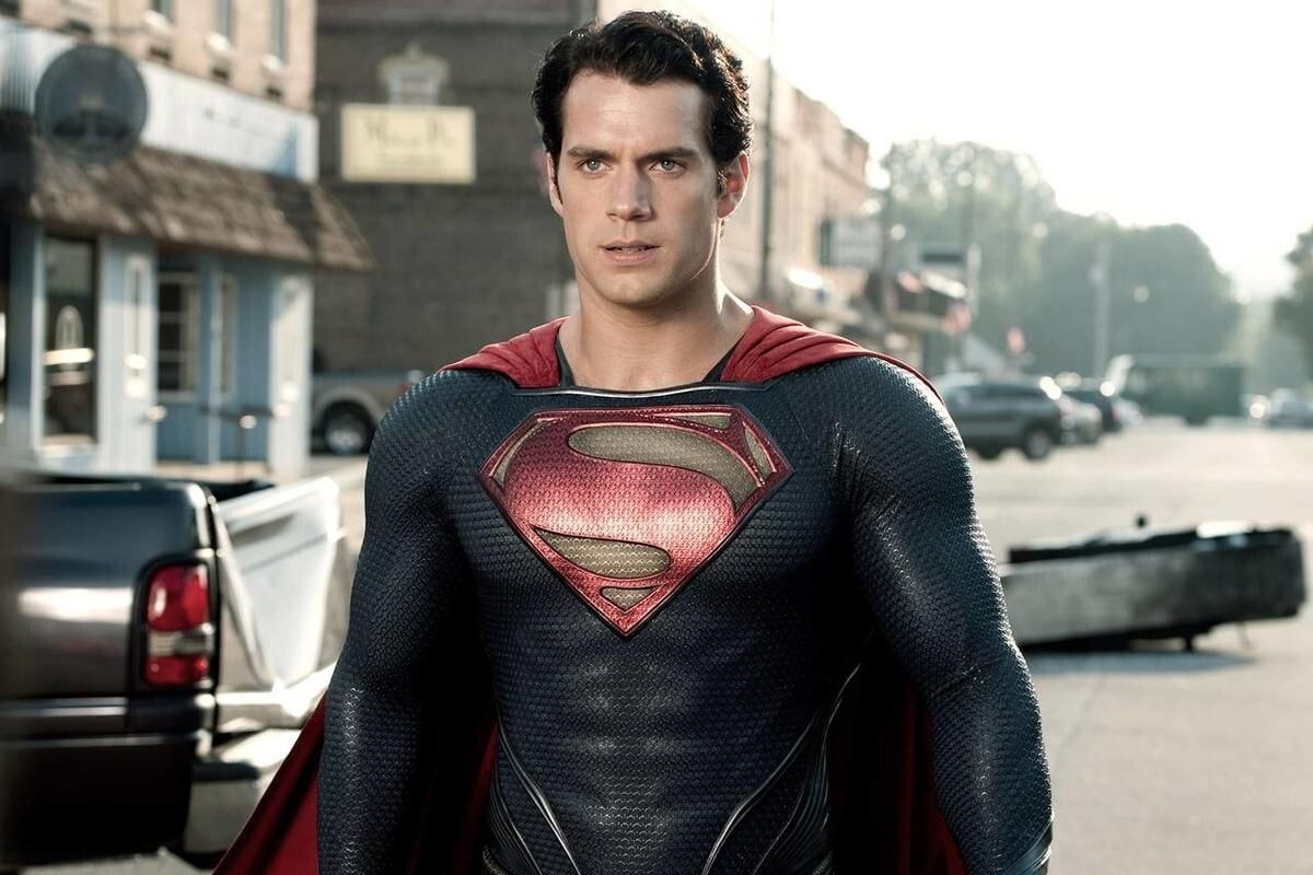 Henry Cavill v roli Supermana.
