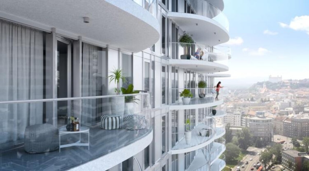 Vizualizácia projektu Ister Tower.