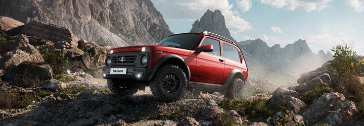Legendárny ruský offroad sa ukazuje vo vynovenej verzii Bronto. Ide o terénne najzdatnejšiu Ladu Niva