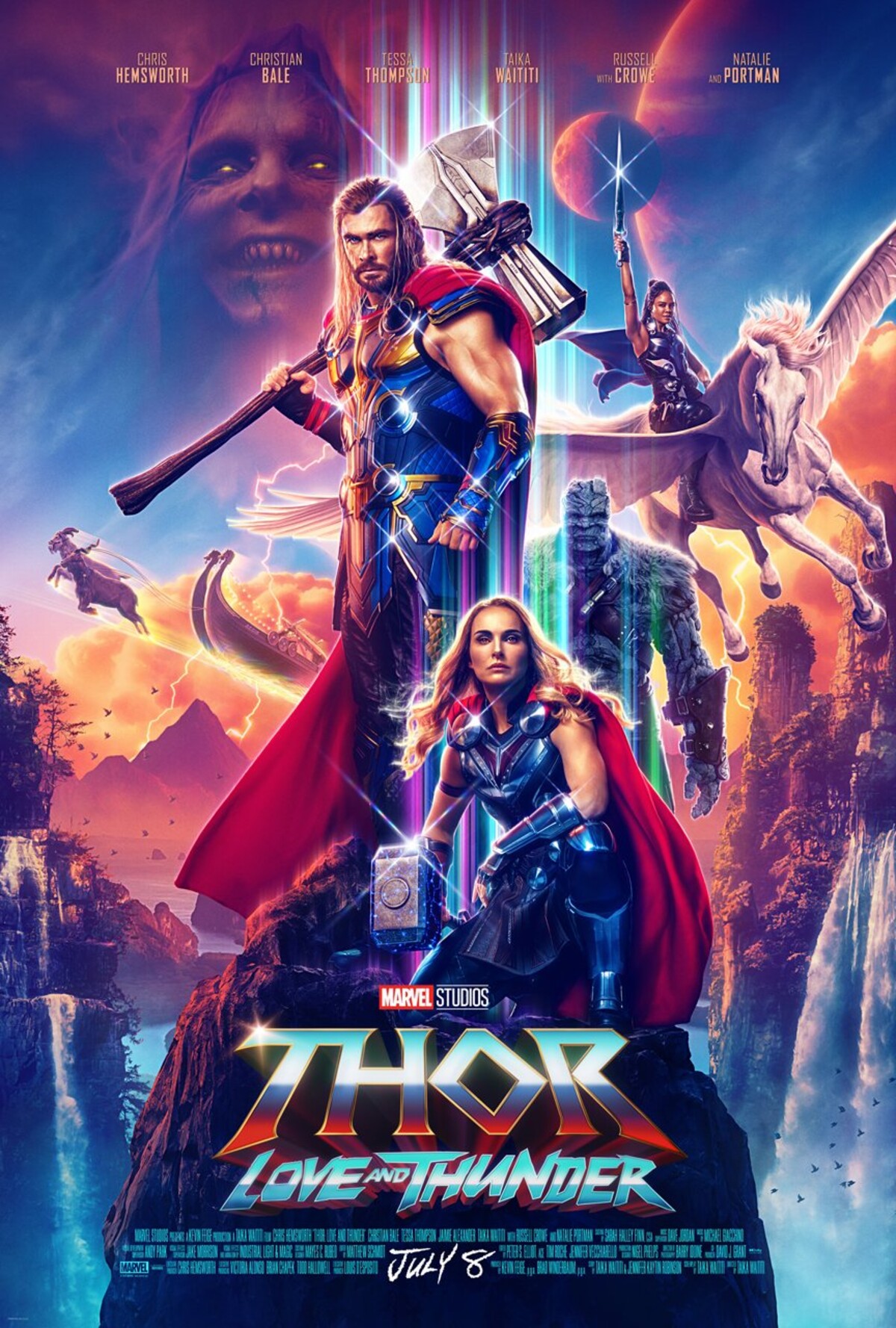 Thor 4 trailer Christian Bale záporák a ženský Thor