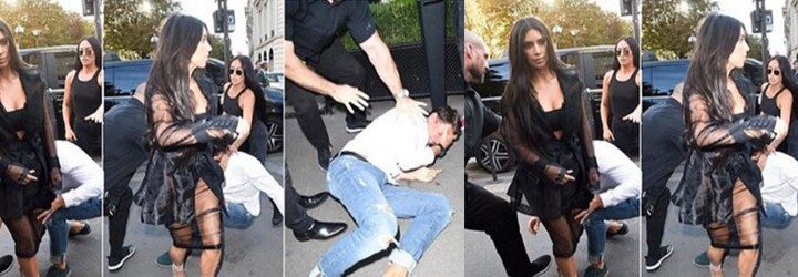 Ukrajinec proklouzl přes ochranku Kim Kardashian a políbil ji rovnou na zadek. Nepochopený žertík z něj udělal nepřítele společnosti