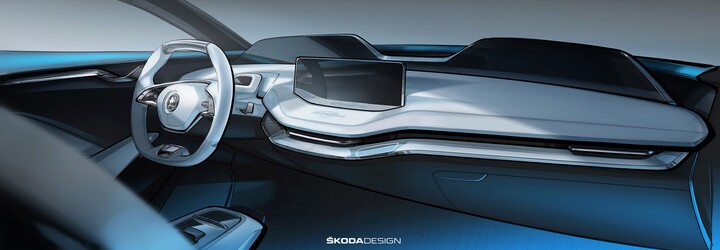 Futuristickejší interiér škodovky ste ešte nevideli. Jej prvý elektromobil príde už o niekoľko dní