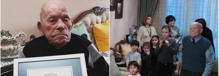 Zemřel nejstarší muž světa, bylo mu 112 let. Na dlouhověkost měl jednoduchý recept
