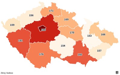 Ceny obědů: V Česku se najíš za 172 korun, v Praze skoro za 200 korun. Jak jsou na tom další kraje? Podívej se na mapu.