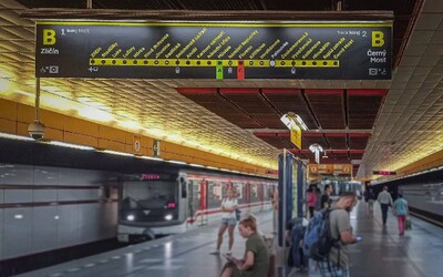V pražském metru došlo k poškození stropu. Část linky C nejela.