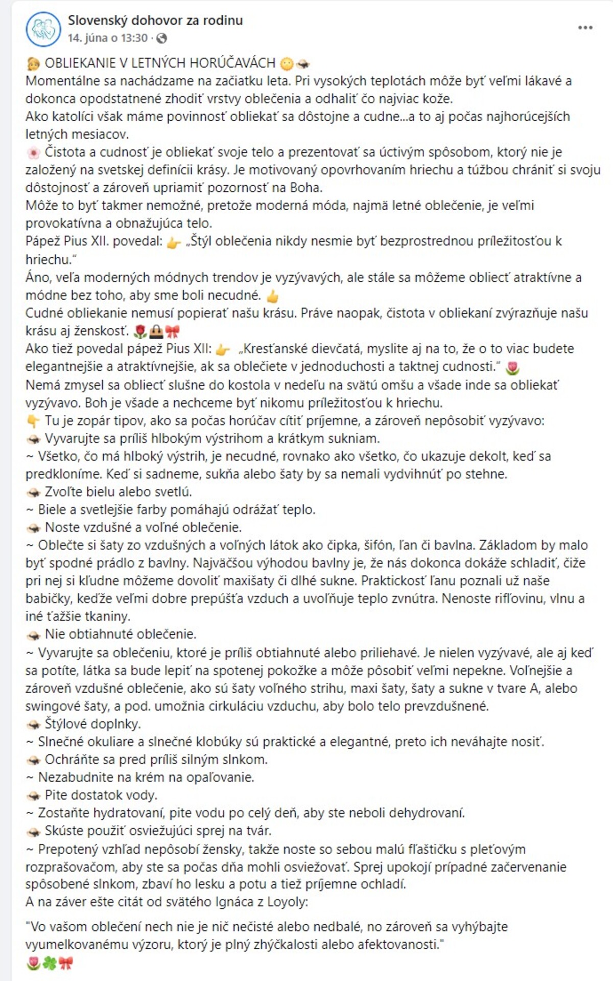 Pôvodný status na stránke Slovenského dohovoru za rodinu.