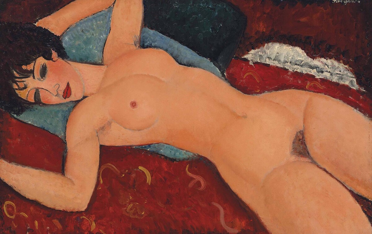 9. Nu couché (Ležící akt) – Amedeo Modigliani.