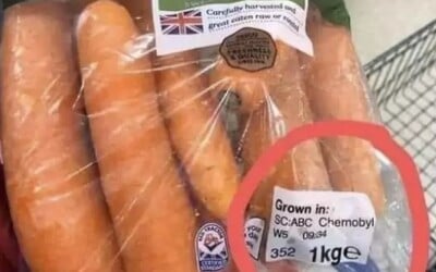 Internet obletela fotografia mrkvy, ktorá údajne pochádza z Černobyľa. Ide o hoax
