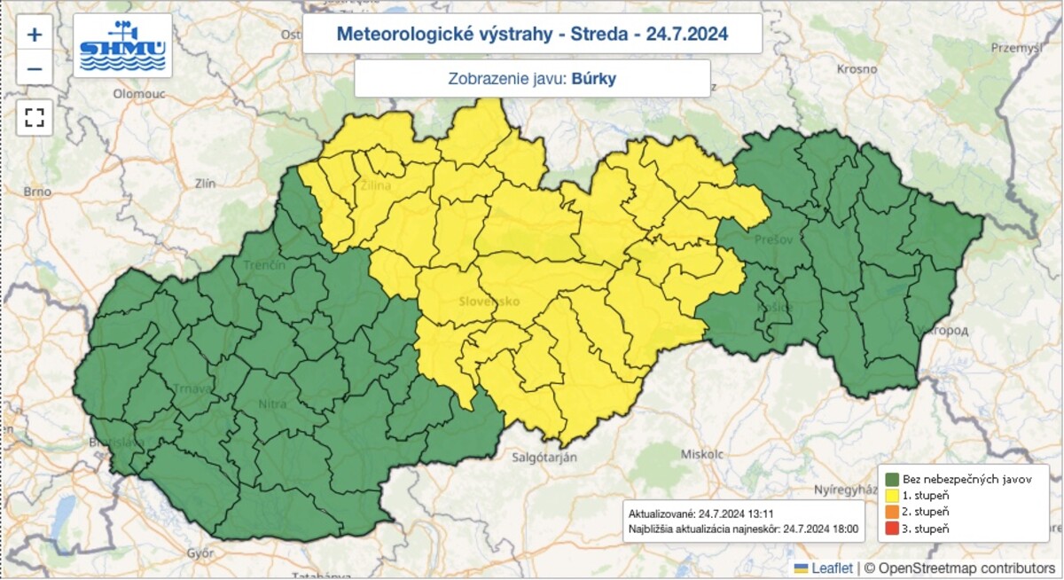 počasie mapa 