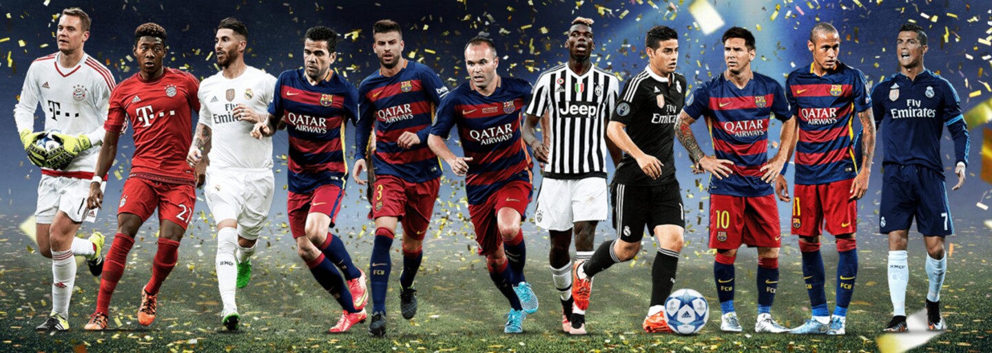 Fanúšikovia si na stránke UEFA zvolili jedenástku roka 2015. Opät sa ukázalo, že popularita prevyšuje výkonnosť