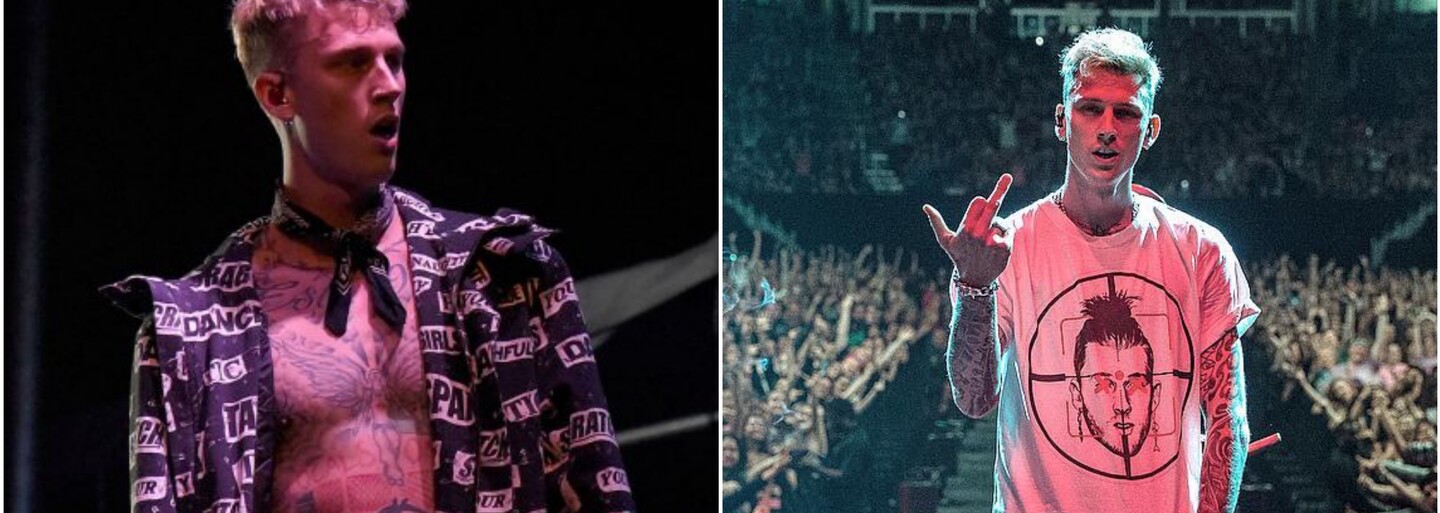 Fanúšikovia vypískali Machine Gun Kellyho po tom, čo naživo zarapoval diss na Eminema