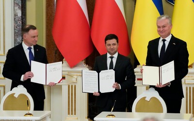 Polský i litevský prezident podporují, aby byl Ukrajině udělen status kandidátské země do Evropské unie.