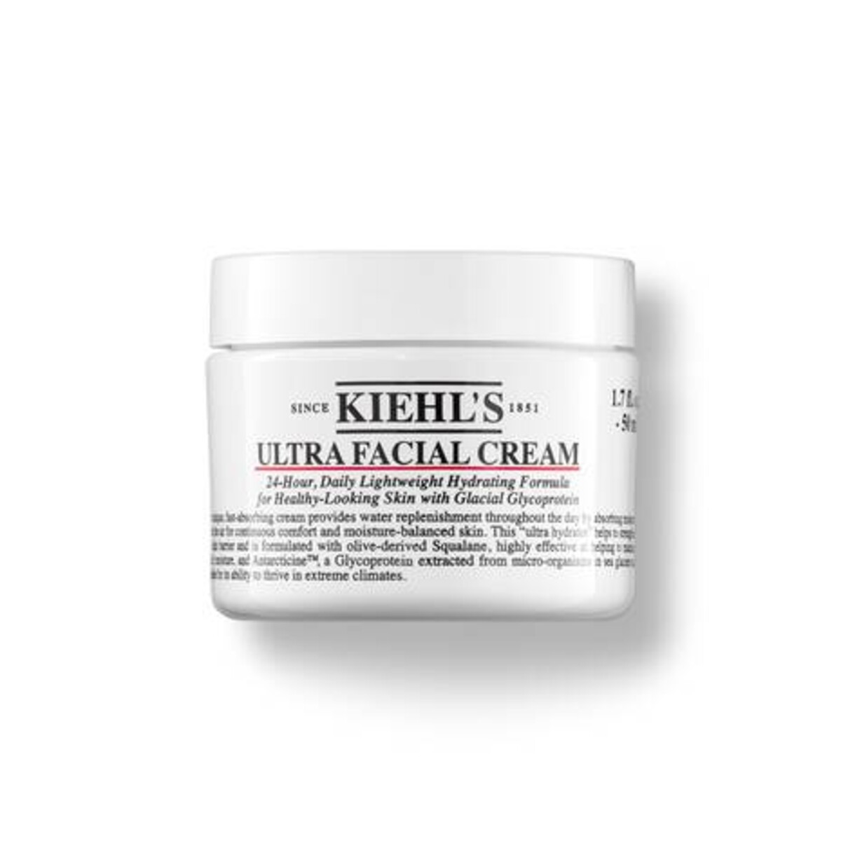 Ultra Facial Cream: Jednoduchý hydratačný krém, ktorý obsahuje skvalán či glykoproteín. Obnovuje kožnú bariéru, hodí sa do studených mesiacov a obľúbi si ho aj mastná pokožka. Bežná cena je 36 €(50 ml), ušetriť môžeš aspoň 9 €, ak nakúpiš nad 40 €.