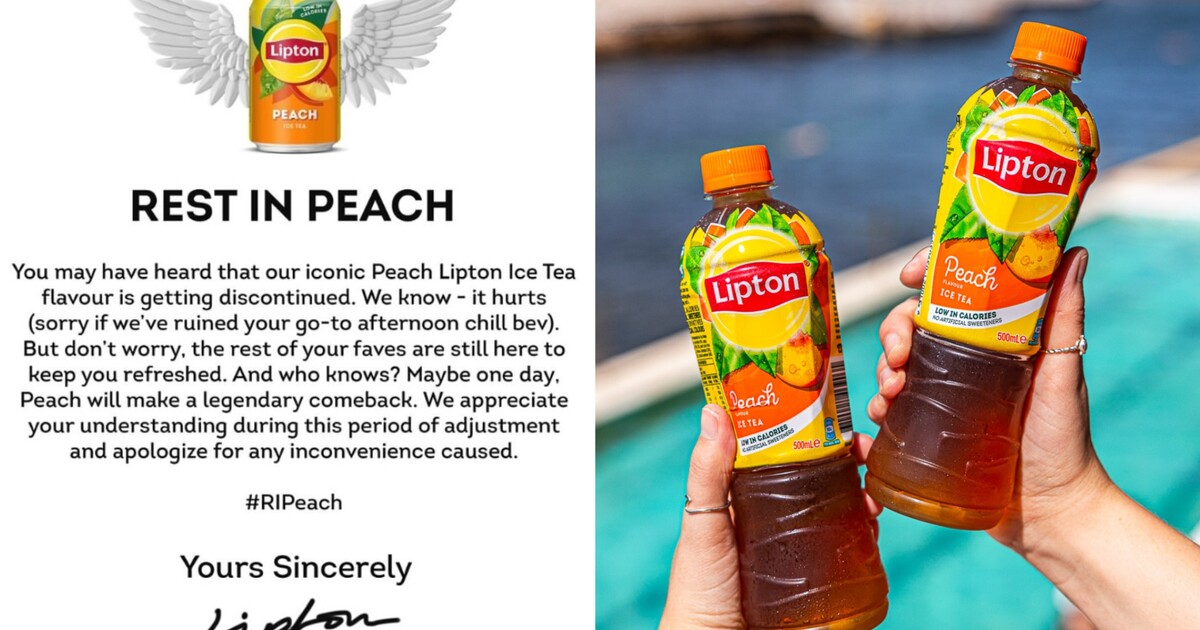 Oblíbený ledový čaj Lipton končí s příchutí broskve. Lidé neskrývají své zklamání