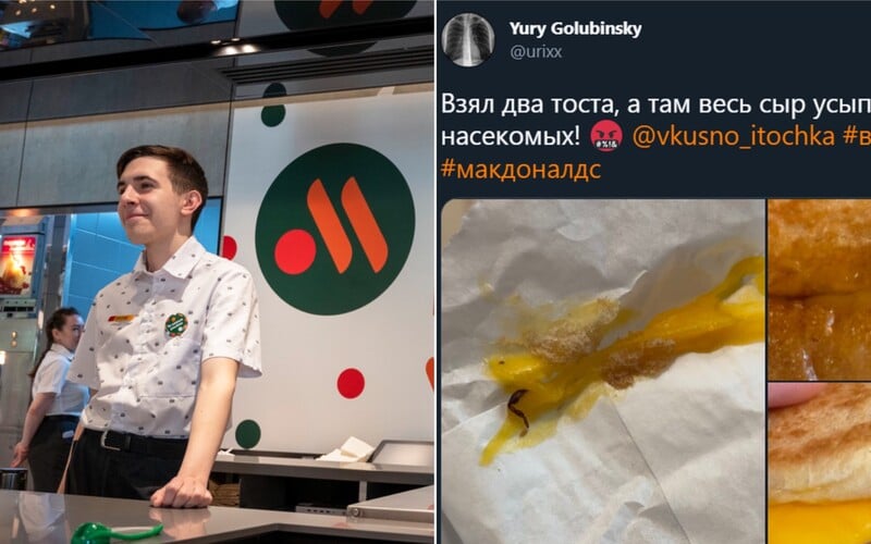 Ruskej náhrade McDonald's dochádzajú hranolčeky. Zákazníci sa sťažujú aj na pleseň a nohy hmyzu v burgeroch.