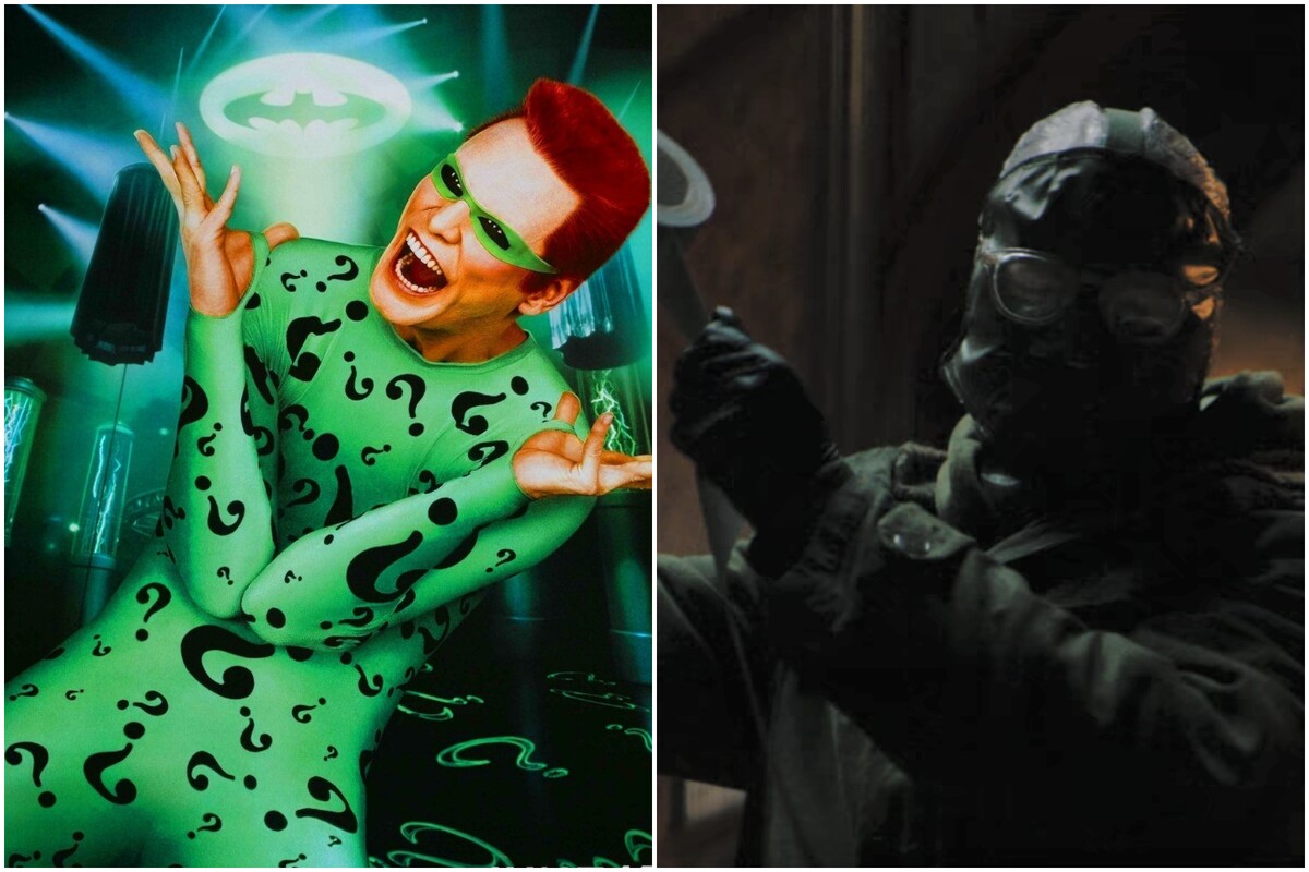 Rozdiel medzi Riddlermi vo filmoch The Batman a Batman Forever.