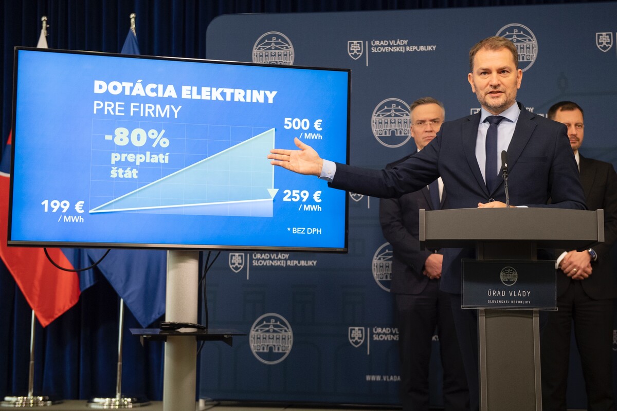 Igor Matovič EDUARD heger pomoc podnikateľom ceny energií