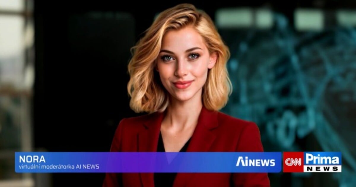 První AI moderátorka v Česku. Jmenuje se Nora a bude uvádět pořad o umělé inteligenci