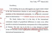 FOTO: Kanadskí diplomati doplnili ruský list pre OSN ironickými poznámkami, ktoré potom zverejnili
