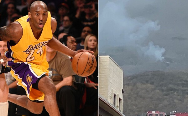 Fotografie z miesta nehody ukazujú momenty po páde helikoptéry, v ktorej prišiel o život Kobe Bryant