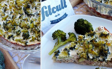 Francúzsky slaný koláč na fit spôsob s tuniakom, syrom a brokolicou (Recept) Francúzsky slaný koláč na fit spôsob s tuniakom, syrom a brokolicou (Recept)