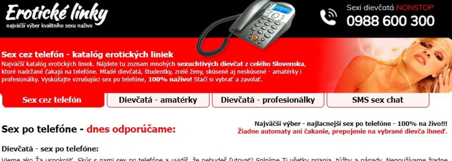 Fungujú ešte erotické linky? Vyskúšali sme si to na vlastné uši, niektoré ženy nám zložili skôr, než došlo k „sexu“