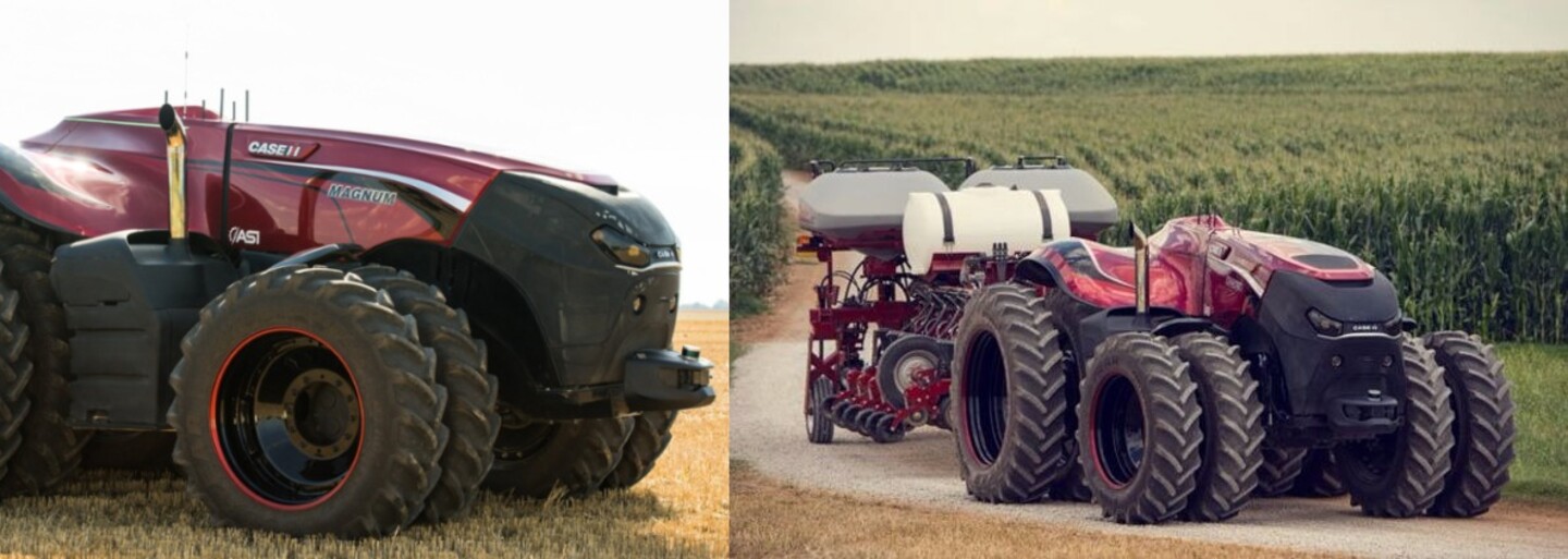 Futuristický traktor nemá kabinu pro řidiče a ovládat se dá z tabletu. Farmářský sen umí na pole vjet úplně sám