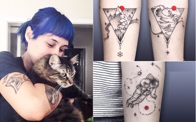 Gamze ve 34 letech skončila v nudné práci, aby se věnovala tomu, co ji baví. Nyní tetuje své vlastní ikonické motivy s červenou tečkou Gamze ve 34 letech skončila v nudné práci, aby se věnovala tomu, co ji baví. Nyní tetuje své vlastní ikonické motivy s červenou tečkou
