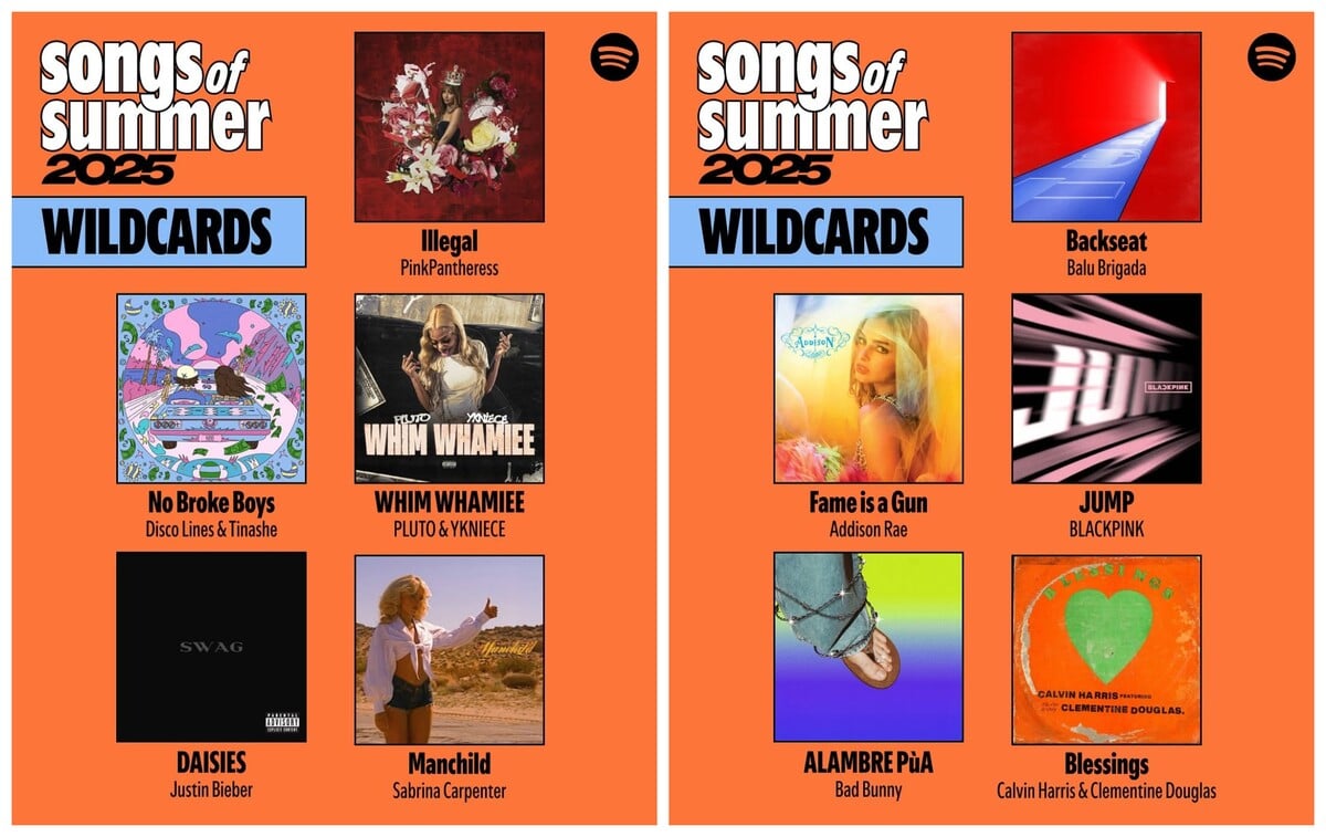 Nové přírůstky do playlistu Songs of Summer 2025 jsou samá velká jména.