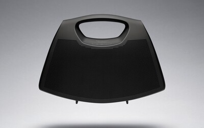 Handbag That Is Also A Portable Speaker. Fashion House Balenciaga Presented A New Collaboration With Bang & Olufsen