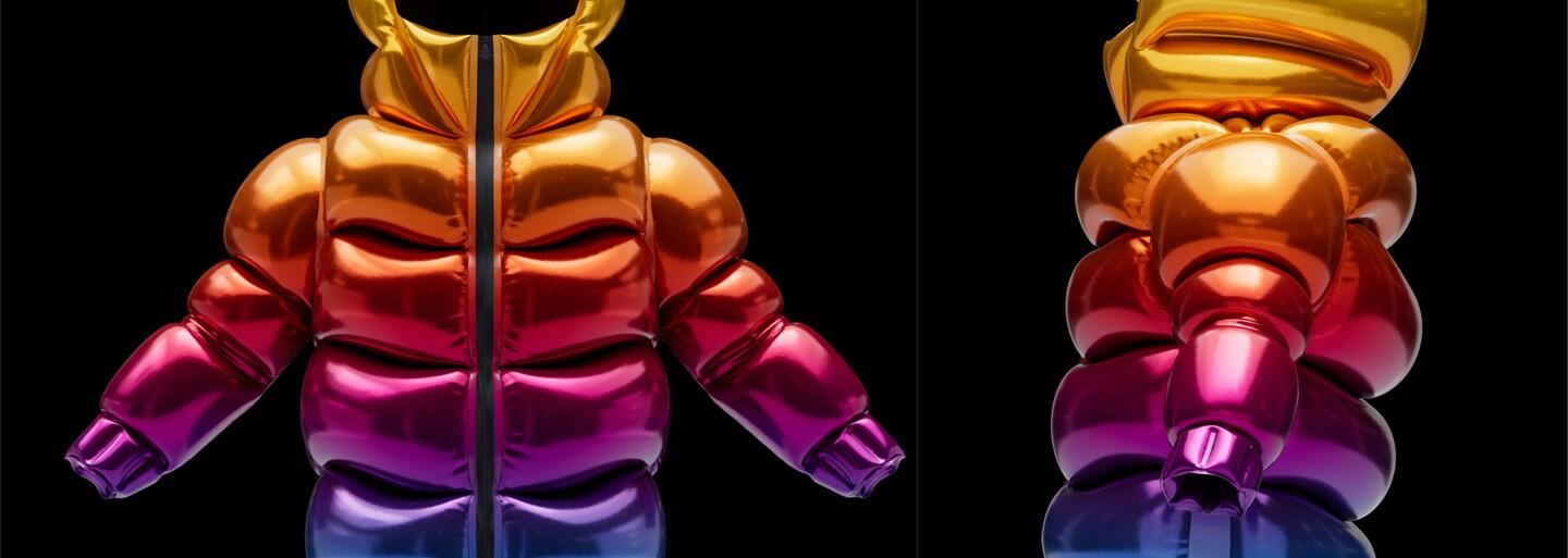 Helium-10000: Nafukovacia bunda, ktorá je namiesto páperia naplnená héliom a môžeš ju nosiť ako balón