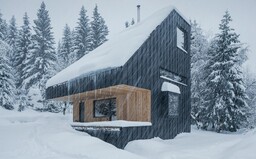 Hliníkové opláštenie a drevo v hlavnej úlohe. Českí architekti predstavujú chatu inšpirovanú prírodou na okraji lesa 