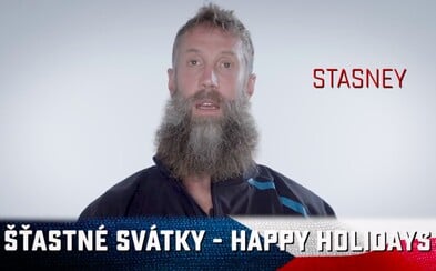 Hokejisté San Jose Sharks se Čechům snažili popřát šťastné svátky Hokejisté San Jose Sharks se Čechům snažili popřát šťastné svátky