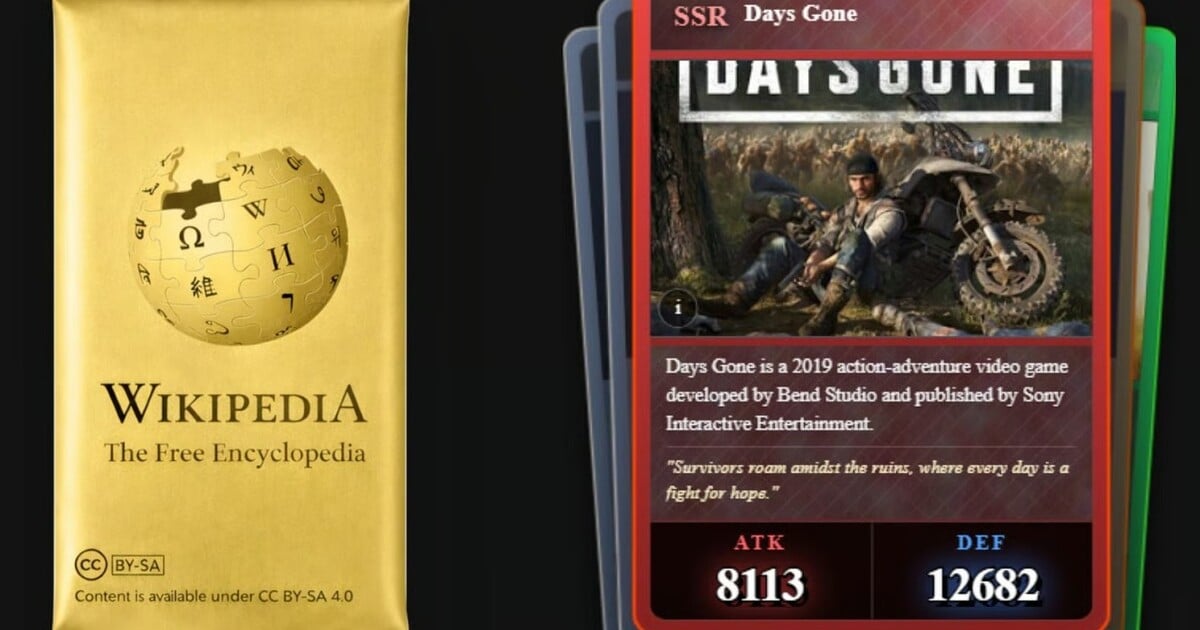 Zahoď Pokémon kartičky, nový virální hit dobývá internet. Bojuješ v něm s články z Wikipedie