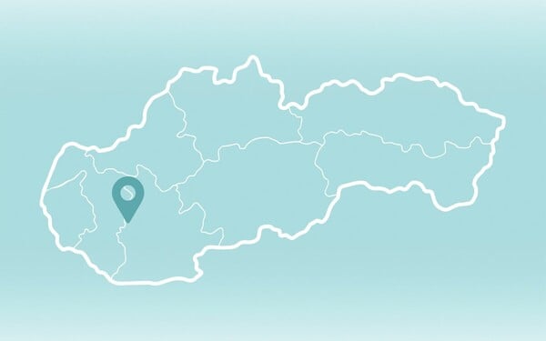 Ktorý okres je vyznačený na slepej mape?