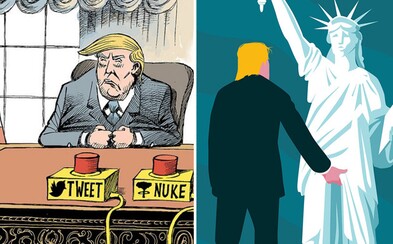 Ilustrácie o novom americkom prezidentovi Trumpovi sa bavia na jeho účet, ale vnímajú ho depresívne Ilustrácie o novom americkom prezidentovi Trumpovi sa bavia na jeho účet, ale vnímajú ho depresívne