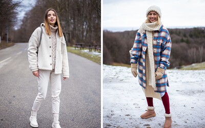 Influencerky Ivanka a Janka predviedli svoje zimné outfity, ktorým vládla pohodlná obuv. Ako sa ti páčia? 