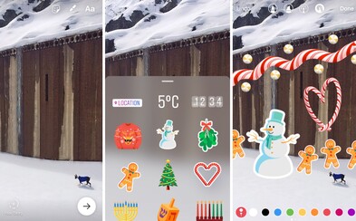 Instagram je opět blíže k Snapchatu. Ve Stories nově najdeme už i nabídku nálepek Instagram je opět blíže k Snapchatu. Ve Stories nově najdeme už i nabídku nálepek