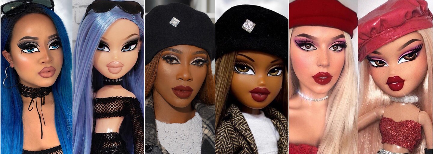 Instagram ovládla nová make-up výzva. Ženy sa líčia a obliekajú ako populárne bábiky