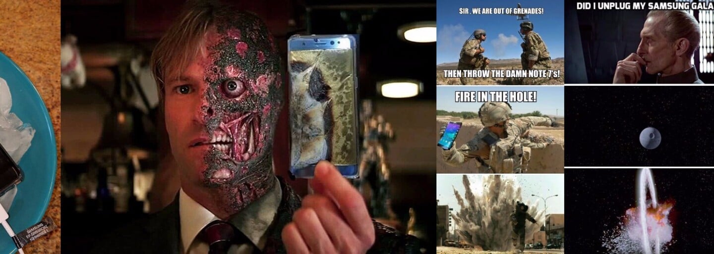 Internet se baví nad ukončením prodeje Samsungu Galaxy Note 7. Vybuchující zařízení získalo nečekanou popularitu