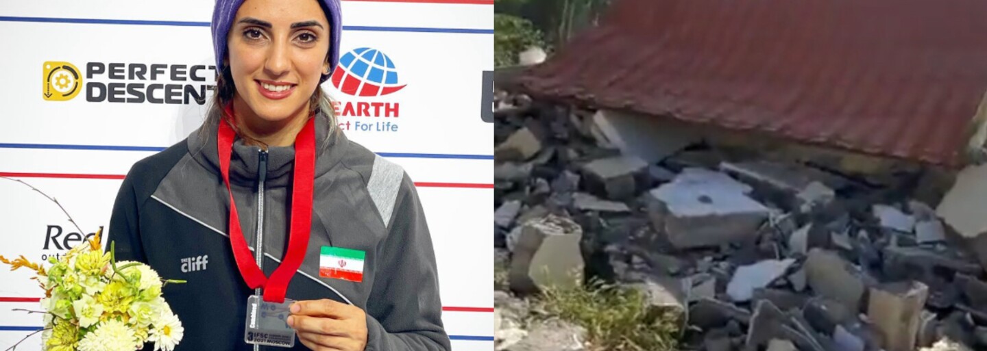 Iránskej lezkyni Elnaz Rekabiovej zbúrali dom po tom, čo súťažila bez pokrývky hlavy