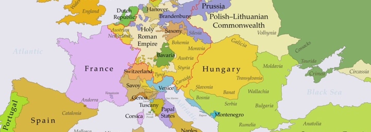 Jak se vyvíjely hranice států v Evropě od roku 400 př. n. l. do současnosti? Video ukazuje rozpad a vznik říší v průběhu let