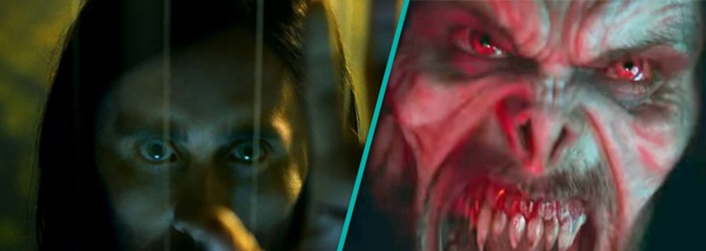 Jared Leto zabíjí gaunery jako marvelovský upír Morbius. Bude ve stejném světě jako Venom, v Rusku ho diváci pravděpodobně neuvidí